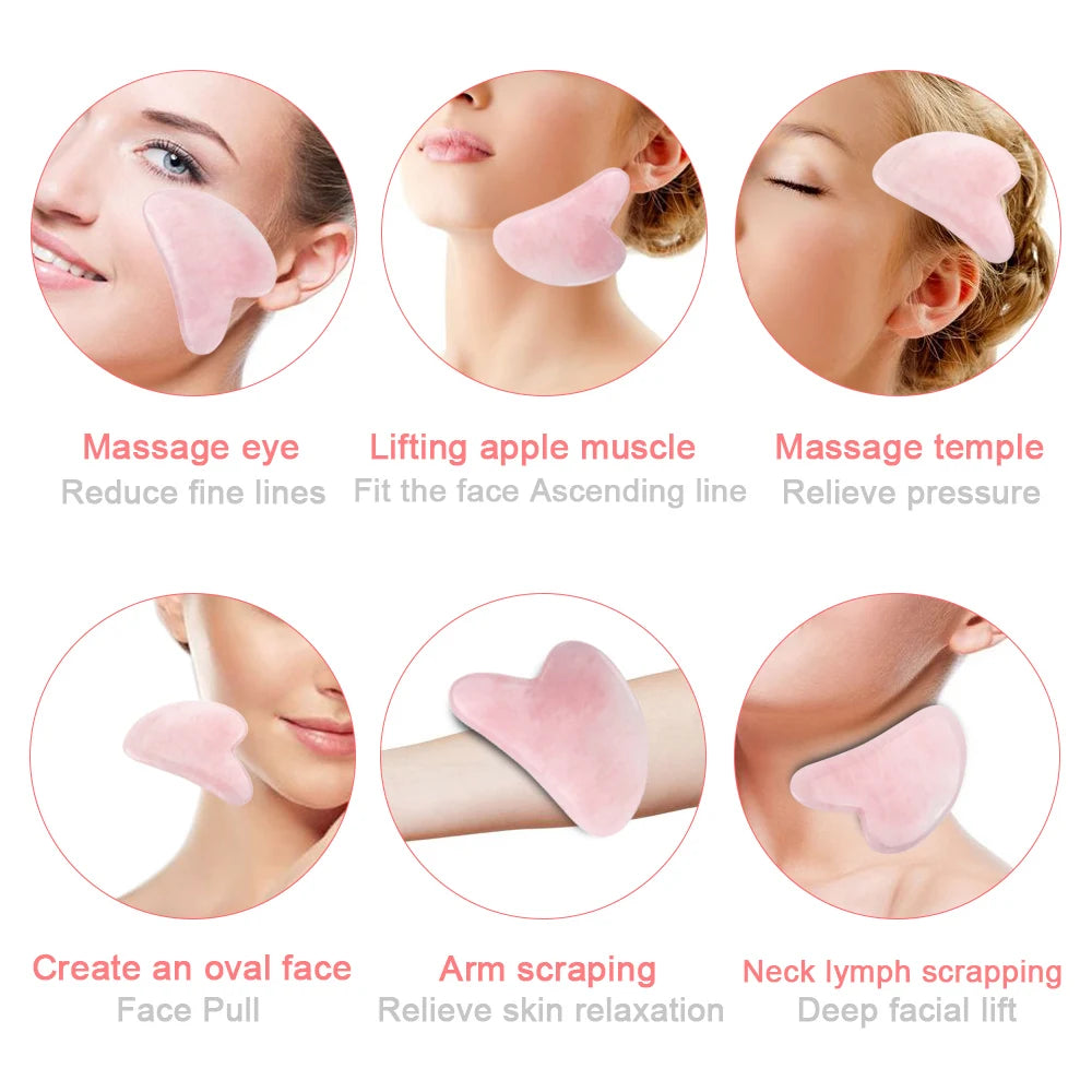 Radiant Rose Quartz Gua Sha Massager