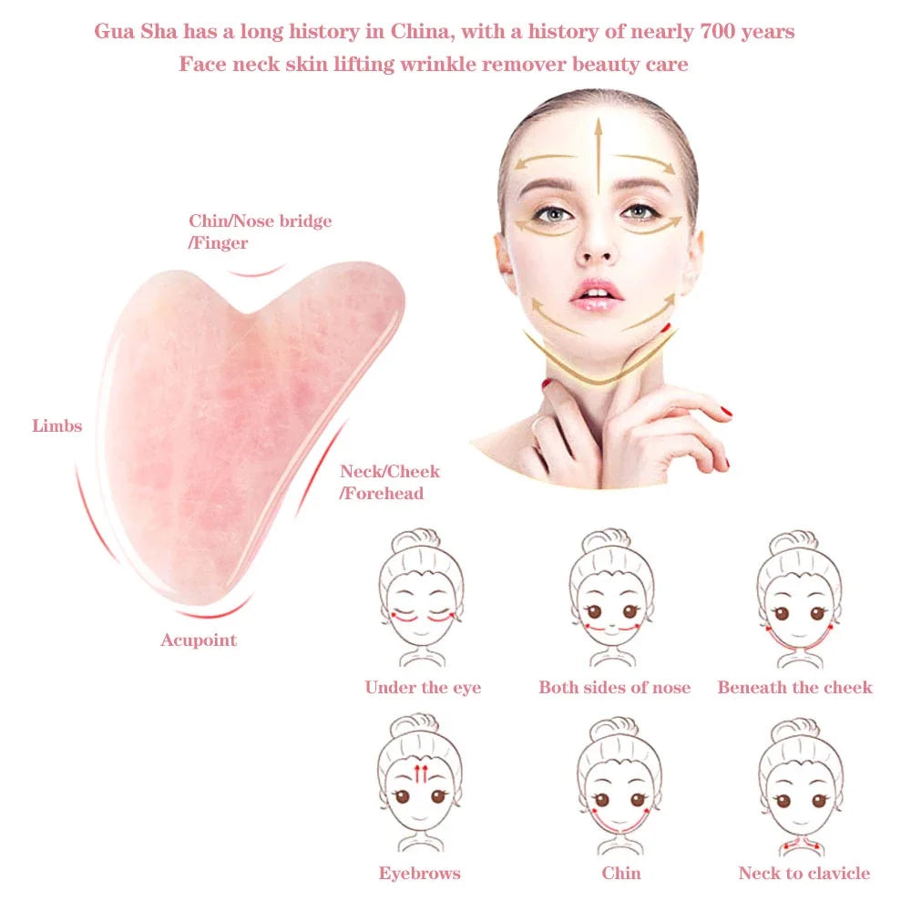 Radiant Rose Quartz Gua Sha Massager