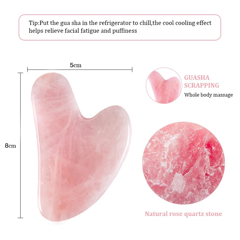 Radiant Rose Quartz Gua Sha Massager
