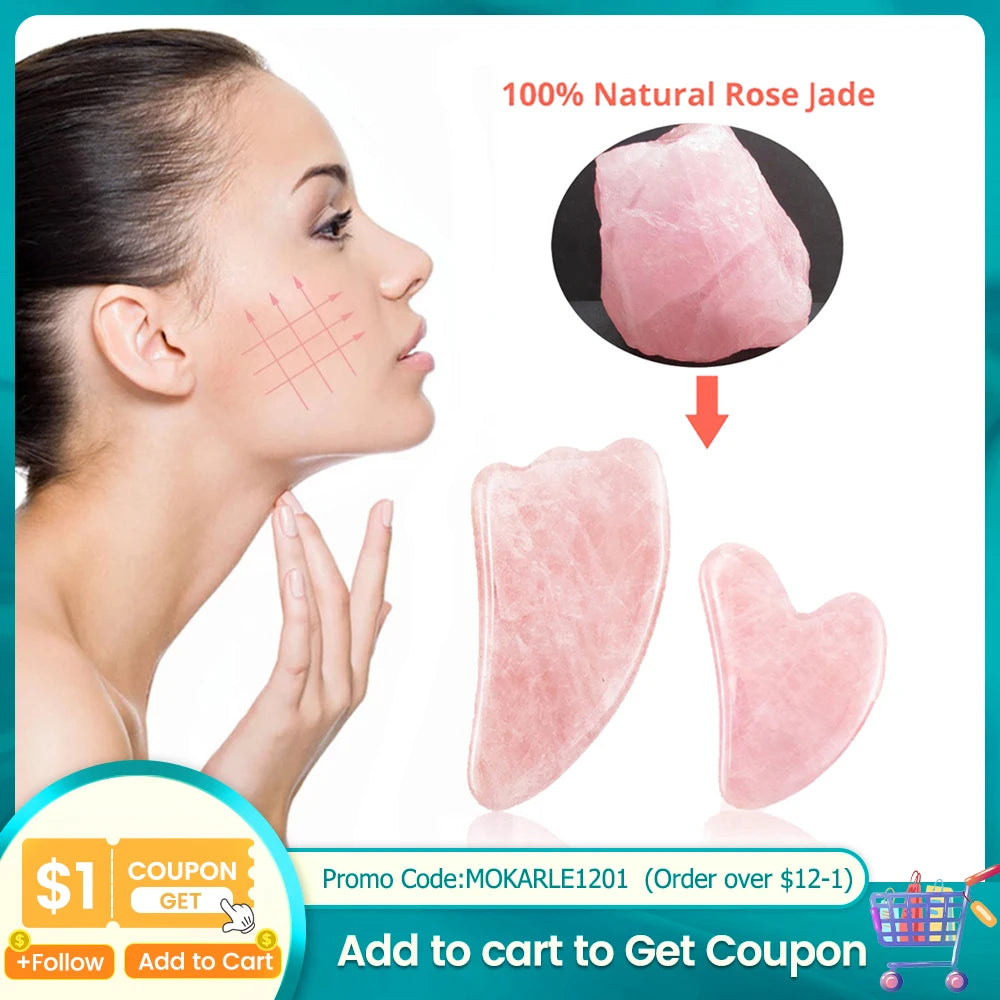 Radiant Rose Quartz Gua Sha Massager